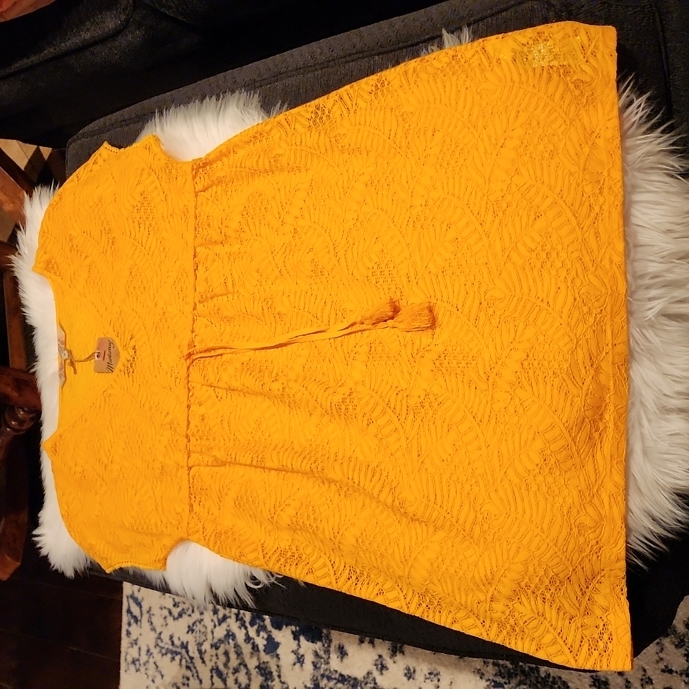 Mantaray Orange Swimsuit Coverup, Size Small